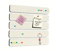 TEMU Tiras de Corcho Autoadhesivas de 5 Piezas - Decoración Navideña, Halloween y Fiestas, Ideal para Hogar, Aula u Oficina, Exhibición de Pared de Tres Niveles - para Notas, Fotos y