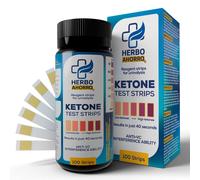 TEMU Tiras para Cetonas en orina - , dieta Keto, medición de cetonas , dieta cetogénica - 100 tiras reactivas para las cetonas - HerboAhorro