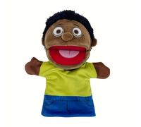 TEMU títeres para juguetes interactivos con personajes que tienen bocas abiertas.