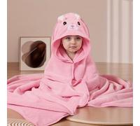 TEMU Toalla de baño gruesa con capucha de dibujos animados para niños, ideal para recién nacidos, diseñada para ser absorbente y cómoda