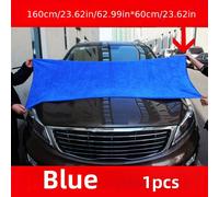 TEMU Toalla de de Coche de Microfibra Ultra Absorbente - Extra Grande, Gruesa, Sin Pelusa, Paño de Limpieza Azul para Vidrio y Detallado de Automóviles, , Ideal para Secado y