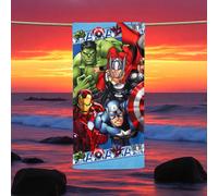 TEMU Toalla de Playa Marvel "" 70x140 cm - Licencia Oficial Marvel, Microfibra Premium, Secado Rápido y - Ideal para Playa, Piscina, Viajes, Picnic y Gimnasio