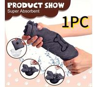 TEMU Toalla para perros ultrasuave de secado rápido, y absorbente, con estampado de de pata y diseño de cachorro "Soy tu ", para baño, playa y - Toalla de secado rápido para cachorros y perros