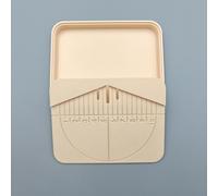 TEMU Tool de Corte para Arcilla con Guía de y de Polvo - Soporte Rectangular para Brocas de Pendientes, Diseño Grid Cover & para Joyería de Resina