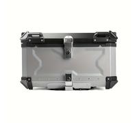 TEMU Top Case para Motocicleta de 65L, 80L | de Equipaje de Aluminio con Cerradura de Seguridad, Ideal para Guardar 2 Cascos, Impermeable, Accesorio Universal para Motocicleta