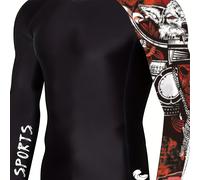 TEMU Top de buceo de larga de nylon y spandex de elasticidad para adultos con estampado floral - Ajuste ajustado, cobertura completa del cuerpo, ideal para deportes al y ropa casual, equipo de buceo.