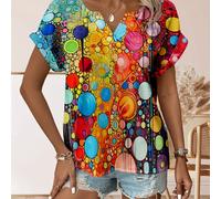 TEMU Top de Patchwork Estampado Digital -Verano 2025
