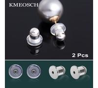 TEMU Topes de seguridad anti-pellizcos para aretes de botón - Protector hipoalergénico para postes, pinchazos, cierre seguro anti-pérdida para orejas /caídas, finales de joyería tipo bala