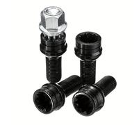 TEMU Tornillos antirrobo y tuercas de seguridad M14 x 1,5 mm para for AUDI, para for VOLKSWAGEN, Golf, Jetta, Beetle, Passat y otros vehículos - Acero inoxidable universal
