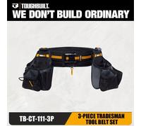 TEMU TOUGHBUILT Tb-Ct-111-3P Juego de cinturón de herramientas para trabajadores calificados de 3 piezas