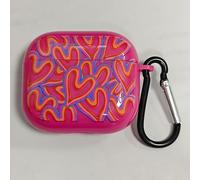 TEMU TPU con de Corazones en Pantalla Completa Rosa para for 1, 2, 3, 4, , Pro y Pro3 - Cubierta Antideslizante Premium que Mantiene tus Auriculares Seguros y