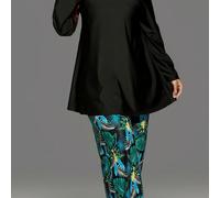 TEMU Traje de Baño de Medio Talla Grande, Cubierta Holgada con Larga, Pantalones de Cuerpo Completo que Cubren el Vientre, Adelgazante para Mujeres que Cubre las Caderas