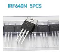 TEMU Transistor MOSFET IRF640N IRF640 18A 200V IRF640NPBF N-Channel Power MOSFET 18Amp 200V TO-220 5pcs