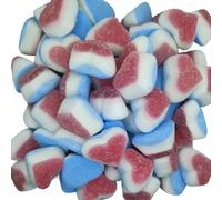 TEMU Tricorazon-son golosinas formadas por 3 capas de colores con forma de corazón, y cubiertas de una deliciosa capa de azúcar que potencia al máximo el sabor a fresa