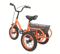 TEMU Trike de 12 pulgadas (Motocicleta) con Cesta ( No Adulto) - Rueda Única , Asiento y Manillar Ajustables, Neumáticos Amortiguadores, Freno Delantero, Regalo Ideal