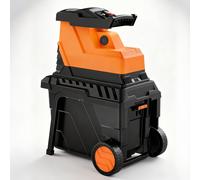 TEMU Trituradora de Jardín 2800W Motor sin Escobillas, Par de 400Nm, Silenciosa, Cuchillas de Rodillo de 8 Dientes, Ajustable, Corta Secas de 45mm, de Recogida de 55L, Protección contra Sobrecarga