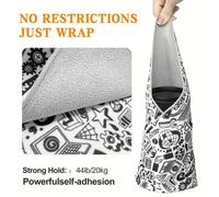 TEMU TRUIFOTO Bolsa de cámara autoadhesiva, de poliéster de una sola capa para DSLR, bolsa de protección para lentes, capacidad de carga de 44 lb, diseño de envoltura fácil