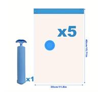 TEMU ¿Tu armario lleno? equipaje? ¡Utiliza 5 bolsas de compresión y una bomba de para reducir el en un 70% en 3 !