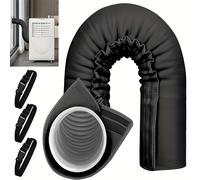 TEMU Tubo de aire acondicionado portátil con de aislamiento, adecuado para tuberías de escape de 5 pulgadas y 5,9 pulgadas de diámetro, correas ajustables y fácil instalación.