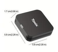 TEMU TUOGTCI H313 Mini 10 Smart TV Box, 4K 4G WiFi, 2.4G, 1GB 8GB, Reproductor de medios con carga USB, pantalla táctil, radio FM ancho de banda, negro