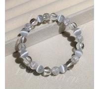 TEMU tus preocupaciones, mantiene la y lo con esta pulsera de piedra de luna . Ideal para uso diario o como regalo.