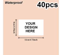 TEMU tus propias etiquetas adhesivas personalizadas. Varios tamaños disponibles rectangular. Texto/Imagen/Logotipo/Foto. Para etiquetas de dirección, negocios, empaques, fiestas, , , bautizos