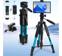 TEMU UEGOGO Profesional para Cámara SLR de 60 Pulgadas, Ultra Duradero, Altura Ajustable, Fotografía Panorámica de , Universal para Teléfonos Móviles y Cámaras