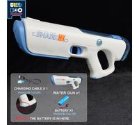 TEMU UKBOO Pistola de Agua Eléctrica Potente y Absorbente, Juguete de Agua para Piscina, Playa y Fiestas