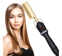 TEMU UKLISS Peine Profesional para Pelucas y Cabello con 12 Ajustes y Rápido - Peine Alisador a 450°F para Cabello , Ideal para Pelucas y Estilizado de Cabello