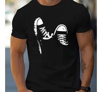 TEMU Última Camiseta de Hombre a para Exteriores, Casual, Transpirable, de Secado Rápido, Versátil, con Estampado y Cuello Elástico