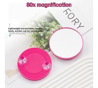 TEMU último lupa 80X con un diseño de , ideal para dar forma a las cejas, extraer puntos negros y . Es un espejo circular compacto equipado con una de que se puede sujetar.