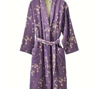 TEMU Un albornoz estilo kimono para y verano, de tela , con gasa de tejido liso. Se puede usar como toalla de baño, se rápidamente absorbente, adecuado para nadar y bañarse.