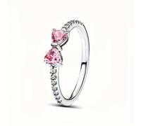 TEMU Un anillo con rosa y zirconias brillantes, un anillo con rosa para dedos, un anillo de boda para mujeres, un exquisito regalo de joyería en estilo Y2K.