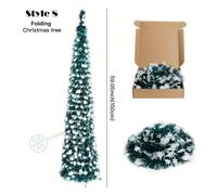 TEMU Un árbol de Navidad ajustable de 1.5 metros, disponible en varios estilos, expandible sin necesidad , para la decoración del hogar y las fiestas