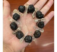 TEMU Un brazalete de piedras de profecía y cuarzos semilla lemurianos