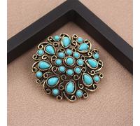 TEMU Un broche de flor hueca retro lujoso, para regalos de Navidad en otoño e invierno. Ideal para viajes, fiestas o uso diario, puede tu estilo personal y adornar ropa, bolsos y sombreros.