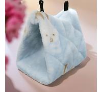 TEMU Un Cama Tienda Acogedora para Aves de , con un Hammock de Felpa y Diseño de Cueva, Disponible en Varios Tamaños (Pequeño: 5.5" L X 3.5" A X 3.9" P).