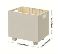 TEMU Un carrito de oficina portátil para , un estante de pie para escritorios, un carrito multifuncional de plástico para documentos, libros de texto y un estante de almacenamiento móvil