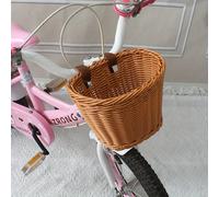 TEMU Un Cesto de Bicicleta, Tejido a para Bicicletas, de Ratán Plástico, Adecuado Como Accesorios para Bicicletas, Diseñado para la Parte Delantera de , Disponible en Varios Colores.