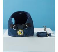 TEMU Un chaleco de mezclilla elegante y transpirable para perros pequeños como Poméranos y Teddy, diseñado para que se ahoguen, sin batería.