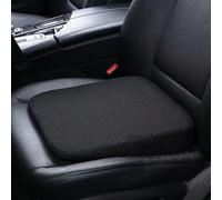 TEMU Un cojín para asiento de coche diseñado para a los conductores más bajos, mejorando la comodidad al conducir con un diseño engrosado y una forma inclinada que la limpieza