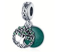 TEMU Un colgante de árbol de los plateado es para crear originales como pulseras, collares y llaveros, lo que lo convierte en un regalo ideal para mujeres, para Navidad y de San Valentín.