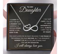 TEMU Un collar de amor por , de acero inoxidable. Es un regalo de , regalo de San Valentín, regalo de graduación y sorpresa de Navidad, completo con una tarjeta de mensaje y una de regalo.
