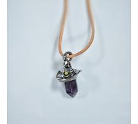 TEMU Un collar elegante y único que un hexagonal de gemas sintéticas falsas con un diseño vintage y un colgante de . Para Halloween