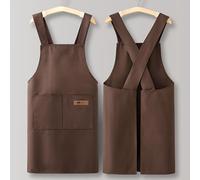 TEMU Un con una y agradable , que un diseño de correa cruzada en la espalda que es fácil de poner y quitar. Su diseño elegante lo adecuado para cocinar, pintar, jardinería y ropa de trabajo.