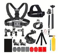 TEMU Un conjunto completo de accesorios 20 en 1 para varios modelos, incluyendo Hero12, 11, 10, 9, 8, 7, 6, 5, 4 Black, así como para , Fusion y otras cámaras como , DJI, SJCAM, y AKASO