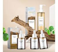 TEMU Un conjunto de 3 piezas, que 2 piezas de de centella asiática y 1 pieza de limpiador facial, refrescante y , hidrata y limpia el rostro, mejora la sequedad en tono beige , un y delicado