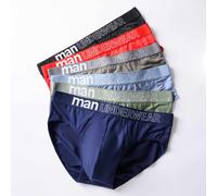 TEMU Un conjunto de 6 calzoncillos elegantes para hombre, con un ajuste holgado y de una de poliéster transpirable, con calzoncillos con estampados de moda disponibles en tallas más grandes.