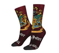 TEMU Un conjunto de calcetines originales y alegres con el de de Magia de Hogwarts, diseñados en un estilo retro Harajuku, perfectos para Harry Potter que disfrutan del hip hop y de patrones .