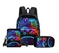 TEMU Un conjunto de de teclado, mando de videojuegos y mochila que a adolescentes como a jóvenes, para adolescentes, para adolescentes